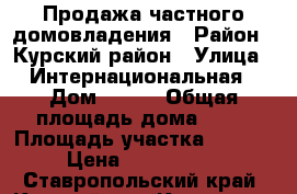 Продажа частного домовладения › Район ­ Курский район › Улица ­ Интернациональная › Дом ­ 107 › Общая площадь дома ­ 42 › Площадь участка ­ 1 500 › Цена ­ 1 200 000 - Ставропольский край, Курский р-н, Курская ст-ца Недвижимость » Дома, коттеджи, дачи продажа   . Ставропольский край